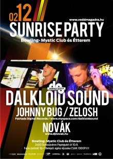 Sunrise Party flyer
