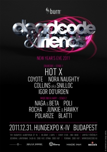 DEADCODE & Friends NYE 2011 flyer