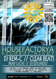 HouseFactorya Records Night flyer
