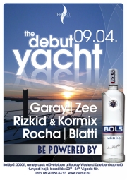 The Debut Yacht flyer