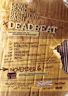 Don't Panic 4th birthday bash presented by AktRecords flyer