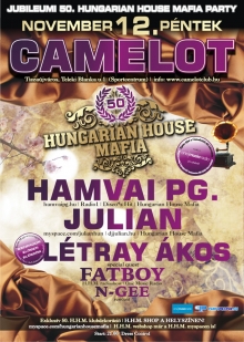 50. Hungarian House Mafia party flyer
