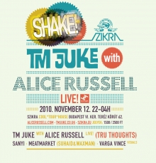 Shake! Alice Russell + TM Juke LIVE flyer