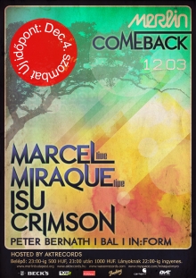 Merlin presents Comeback hosted by Aktrecords w/ Marcel, Miraque flyer