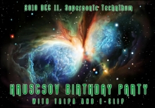 Hruscsov Birthday party with Talpa & E-Clip from Serbia flyer