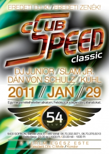 Club Speed Classic flyer