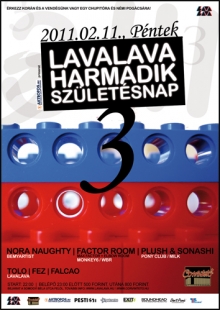 LavaLava 3. Születésnap flyer