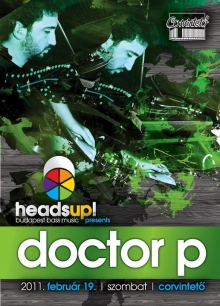 Heads up! vs Rewind present Doctor P flyer
