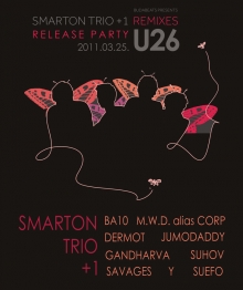 Budabeats presents: Smarton Trio+1 Remixes lemezbemutató flyer