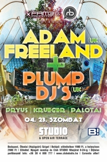 Adam Freeland & Plump Dj's flyer