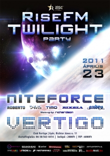 RiseFM Twilight Party flyer