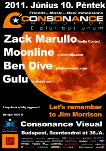 Moonline & Gulu Birthday flyer