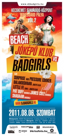 Jóképú Klub vs. Badgirls Beach Party vol.2 flyer