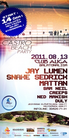 Castro Beach Party flyer