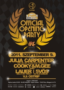 Rádió 1 bemutatja :Mecsek Rally - IRC Official Opening Party flyer