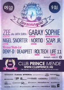 Club Prince Szezonnyitó flyer