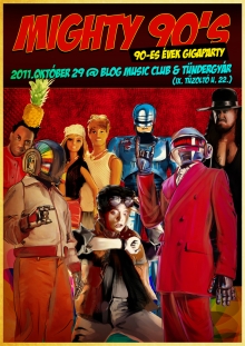 Mighty 90's Party flyer