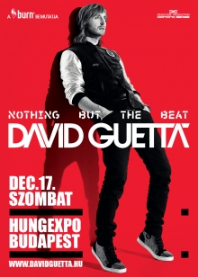 A Burn bemutatja: David Guetta "Nothing But The Beat" Album Tour flyer