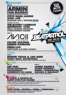 Beatpatrol 2012 flyer