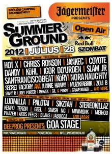 SummerGround Fesztivál flyer