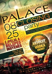PALACE SEASON CLOSING PARTY flyer
