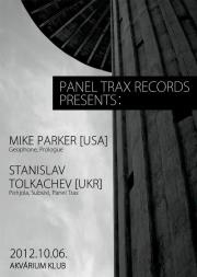 PANEL TRAX RECORDS 3-year anniversary with s pecial guests: MIKE PARKER flyer
