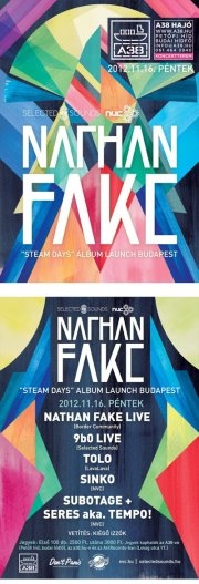NVC & Selected Sounds: Nathan Fake Album Launch Budapest flyer