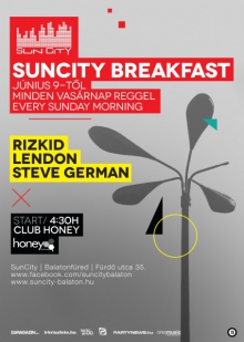 SunCity Breakfast @ Club Honey, Balatonfüred flyer
