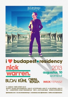 Ilovedeep Prod. pres. I Love Budapest Residency w/ Nick Warren flyer