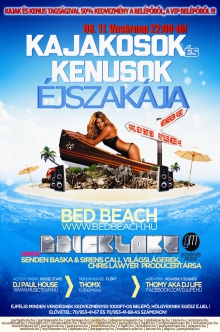 Kajakosok és Kenusok Éjszakája -Bricklake -Dj Paul House flyer