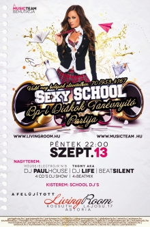 SEXY SCHOOL flyer