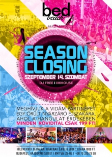 Season Closing flyer