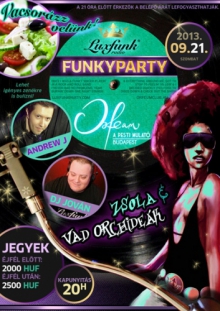 Luxfunk Party + Zsola & Vad Orchideák kocert flyer