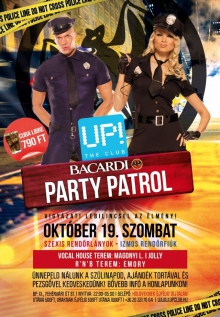 Bacardi Party Patrol flyer