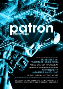 After party Patron flyer