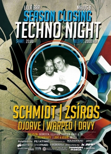 Season Closing Techno Night flyer